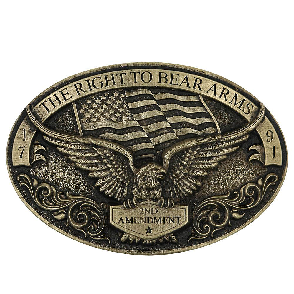 Montana Silversmiths Soaring Eagle 2nd Amendment Belt Buckle | Cabela's